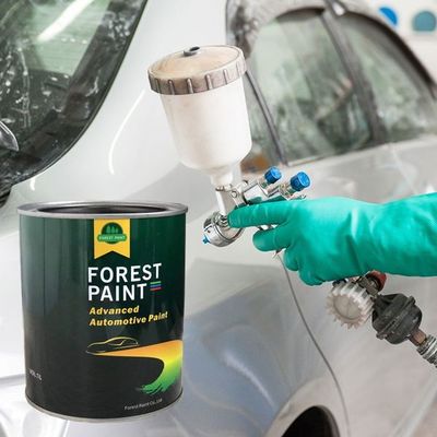 1k Solid Color Coating Paint For Car Body Protection Red Auto Refinish