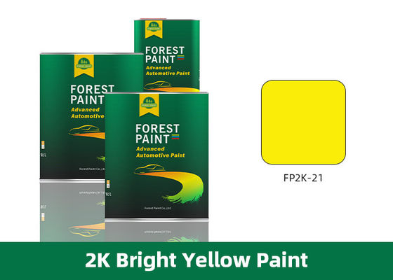 Weathering Resistance 2K Bright Yellow Car Paint Automotive Acrylic Clear Coat 1L/Tin